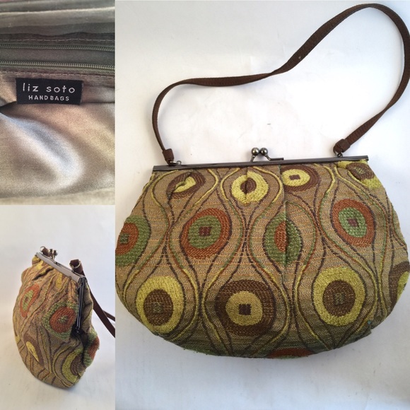 Liz Soto fabric tapestry handbag - Picture 3 of 6